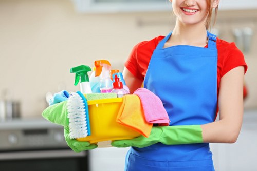 Cleaning dust and debris after renovation work in an SE13 property