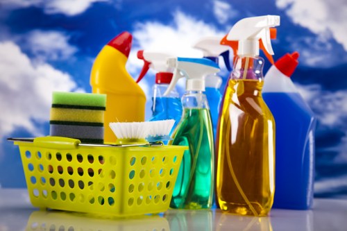 Cleaning company team servicing an office in SE13