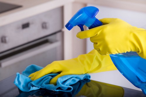 Carpet cleaning sustainability with recycling bins and eco-friendly equipment in SE13
