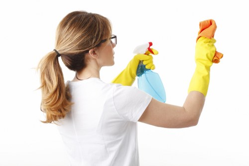 Local oven cleaner working in a South East London kitchen